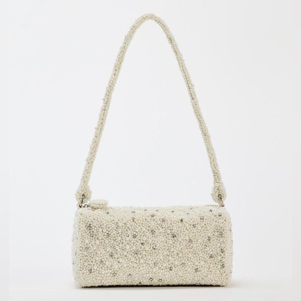 ZARA PEARL MINI DUFFEL BAG BRIDAL